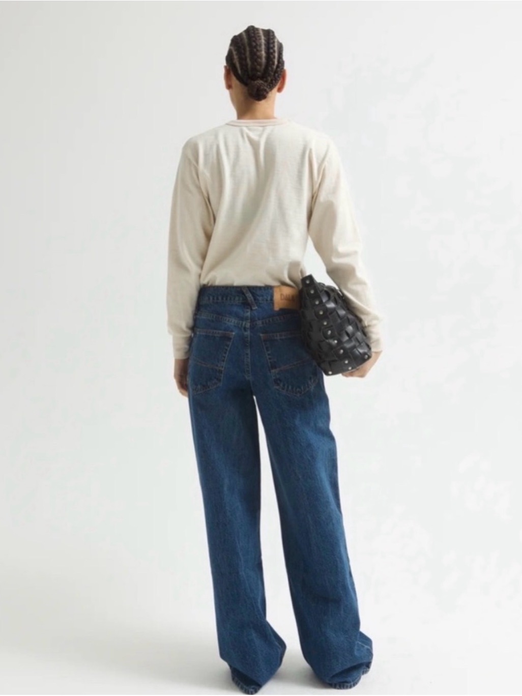 Dala Sling Jean Flat Blue Size 29